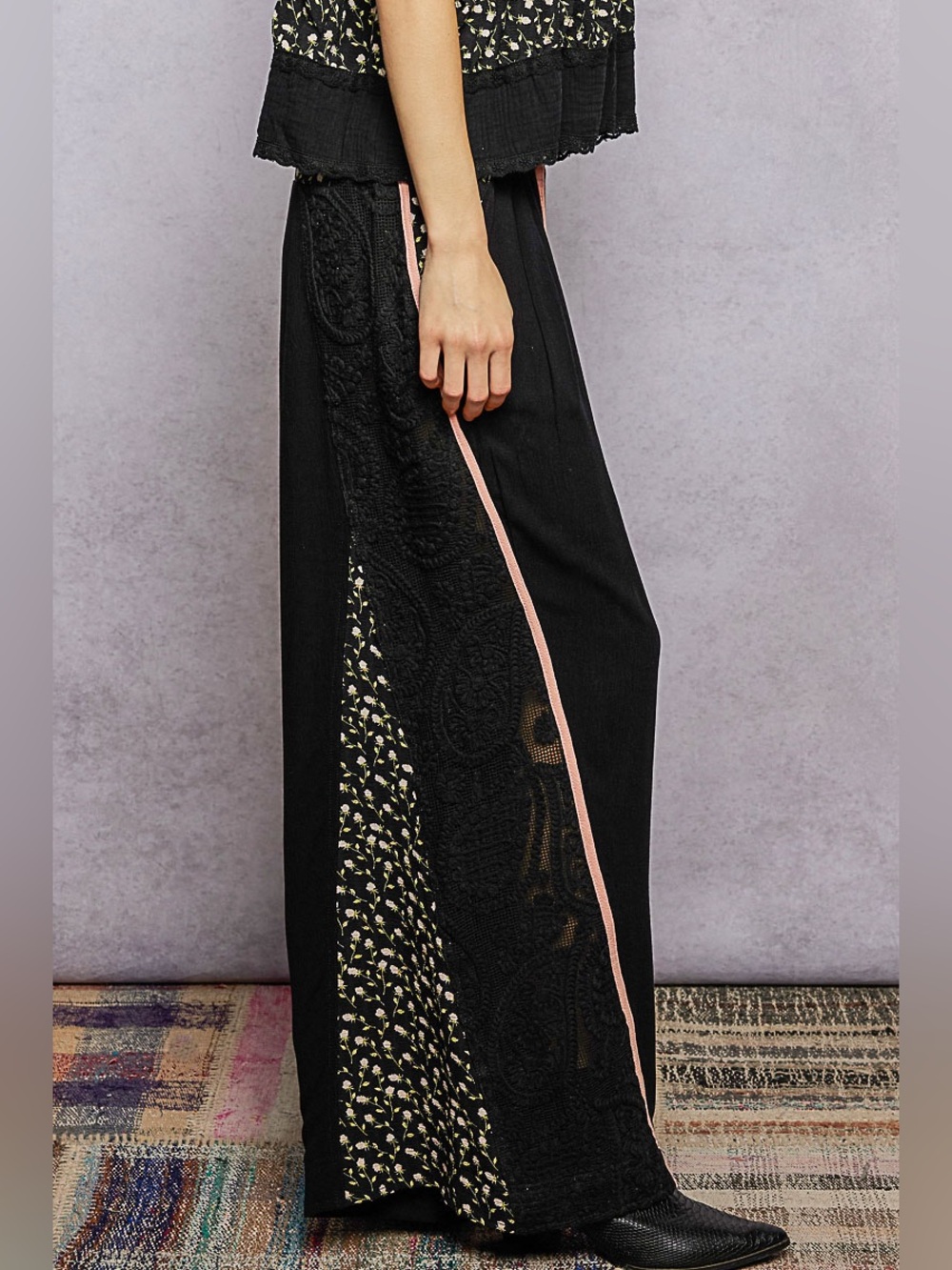 POL “ After Hours “ Wide Leg Pants | Black